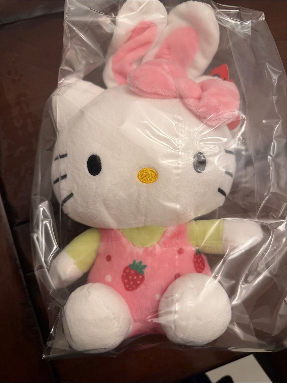 Sanrio Hello Kitty Strawberry Bunny Plush - White, Pink, Green